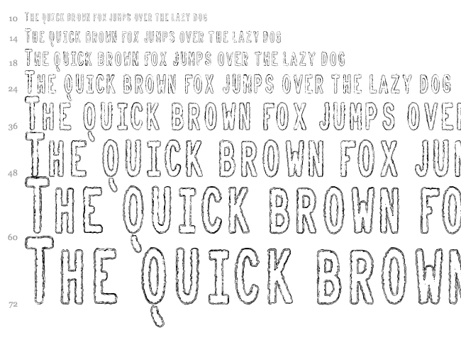 Toxic Waste TFB font waterfall
